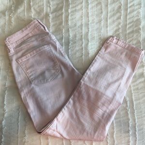 NYDJ light pink/ blush ankle jeans